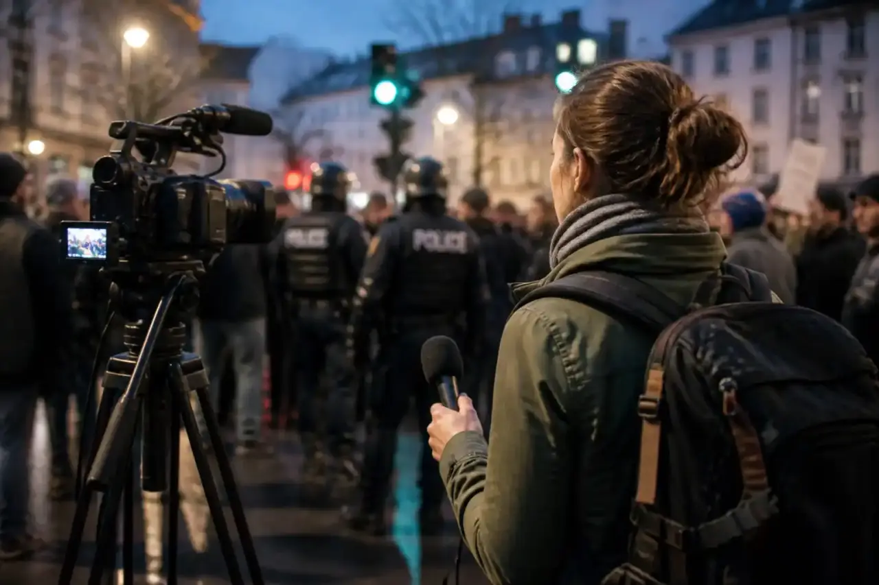 Journalisme d'investigation de terrain, documents et appareil photo