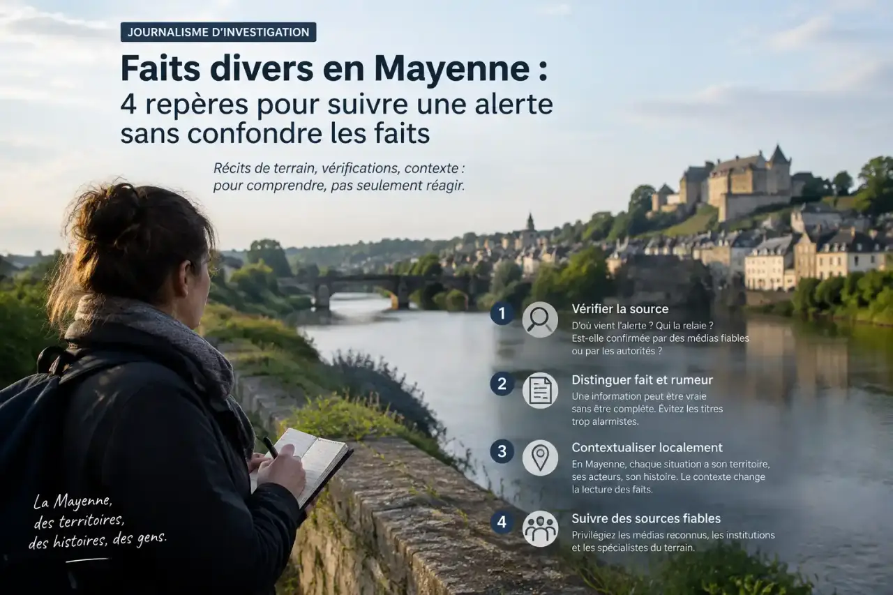 Faits divers en Mayenne : 4 repères pour suivre une alerte sans confondre les faits