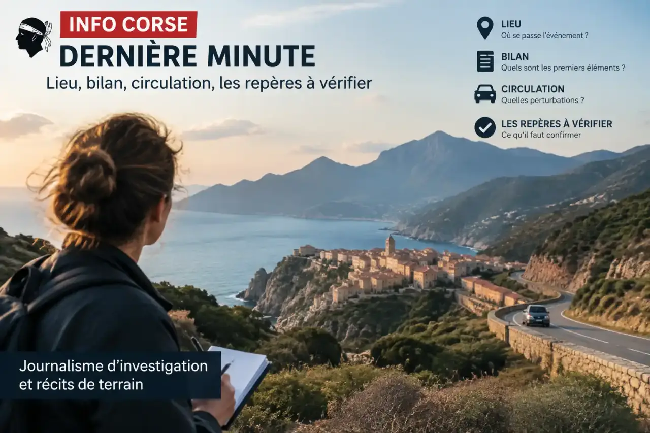 Info Corse dernière minute : lieu, bilan, circulation, les repères à vérifier